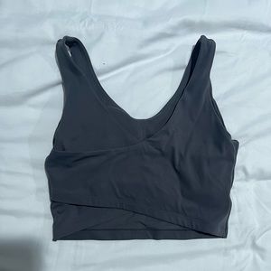 Grey Workout Bra